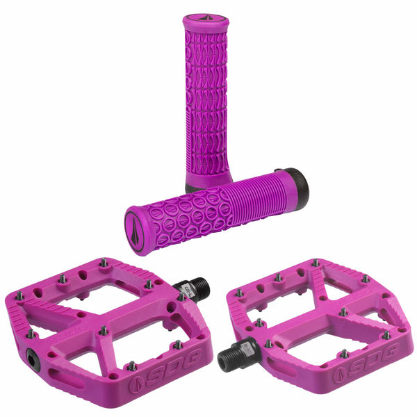 SDG Comp Pedals & Thrice Grip Purple click to zoom image