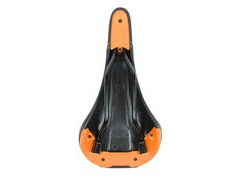 SDG Bel Air Steel Rail Saddle Black/Orange click to zoom image