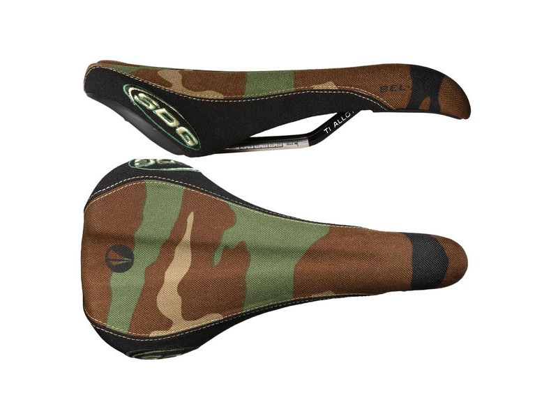 SDG Bel Air Ti-Alloy Rail Saddle Army click to zoom image