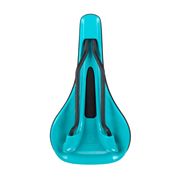 SDG Bel Air 3.0 Lux-Alloy Rail Saddle Black Microfibre Top / Turquoise Base click to zoom image