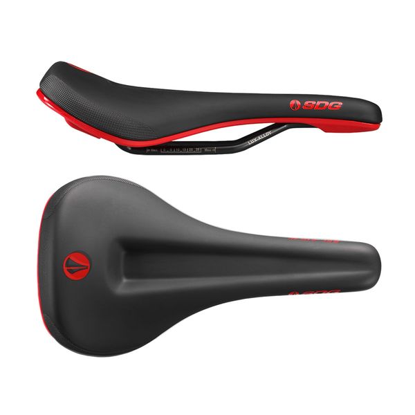 SDG Bel Air 3.0 Max Lux-Alloy Saddle Black / Red click to zoom image