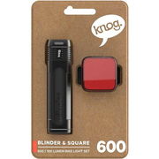 Knog Blinder Pro 600 + Blinder Square Rear - Light Set click to zoom image