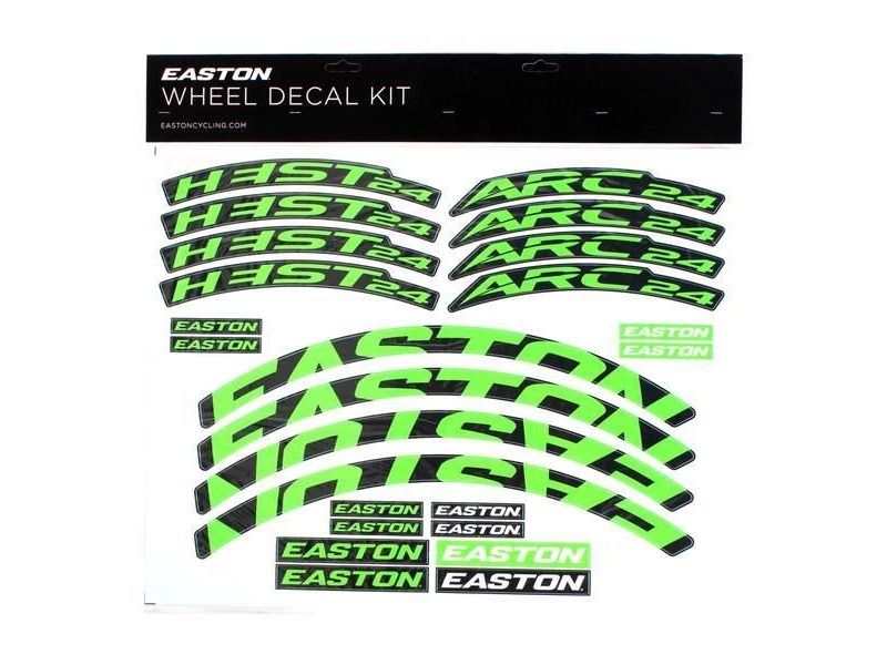 Easton Arc/Heist Wheel Decal Kit Green click to zoom image