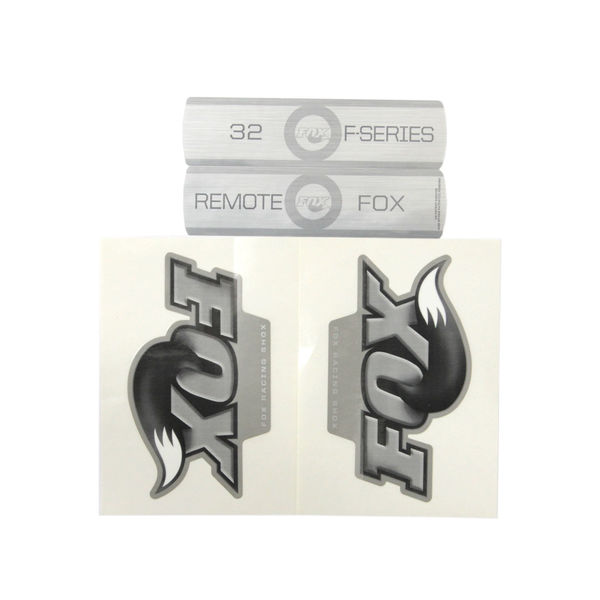 Fox Fork F-S Remote B/W Decal Kit Titanium 2010 click to zoom image