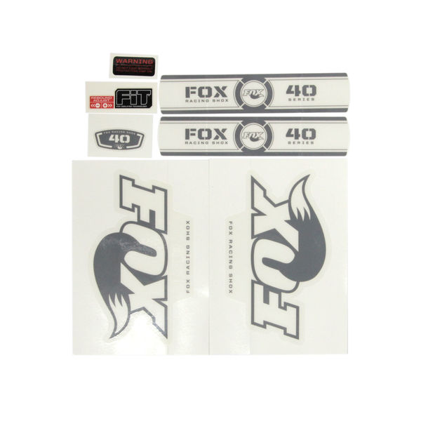 Fox Fork 40 RC2 FIT OE Decal Kit Grey 2011 click to zoom image