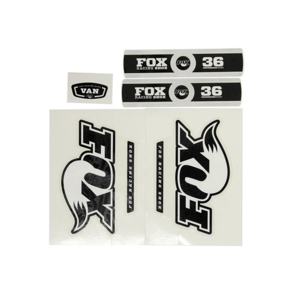 Fox Fork 36 P-S VAN R O/B Black Lowers Decal Kit 2012 click to zoom image