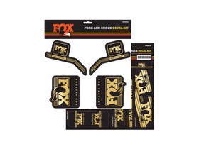 Fox Fork and Shock Decal Kit: AM Heritage Gold 2016