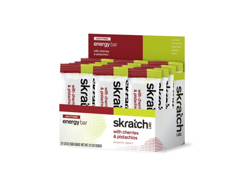 Skratch Labs Skratch Labs Energy Bars Cherries and Pistachios 12 Bars click to zoom image