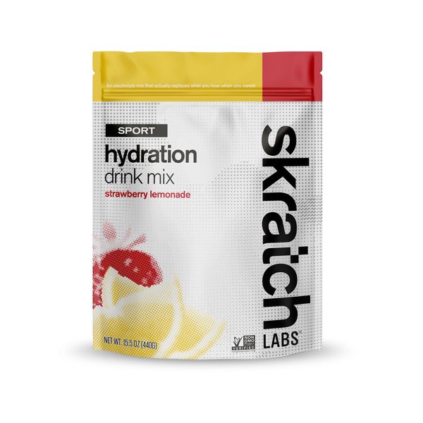 Skratch Labs Sport Hydration Mix - 1lb Bag - Strawberry Lemonade click to zoom image