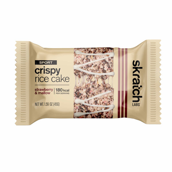 Skratch Labs Sport Crispy Rice Cake - Box of 8 - Strawberries and Mallow click to zoom image