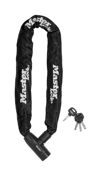 Masterlock Chain Key Lock 8mm x 90cm [8391] Black click to zoom image