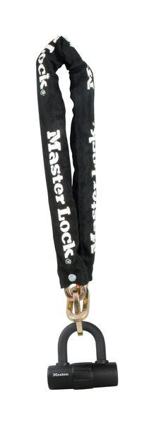 Masterlock Chain with Mini U-Lock 10mm x 90cm [8234] Black click to zoom image
