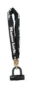 Masterlock Chain with Mini U-Lock 10mm x 90cm [8234] Black 