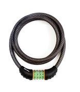 Masterlock Cable Combination Lock 12mm x 1.8m [8190] Black 