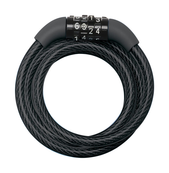 Masterlock Cable Combination Lock 8mm x 1.2m [8143] Black click to zoom image