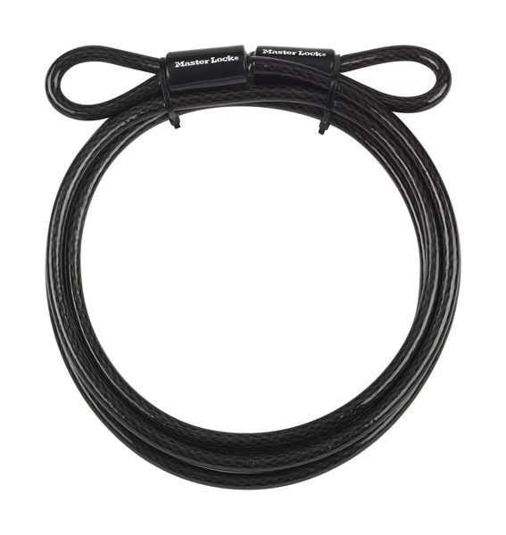 Masterlock Looped end cable 3000 x 10mm [49] Black click to zoom image