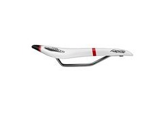 Selle San Marco Aspide Open-fit Racing Saddle Narrow (S2) White/Black/Red  click to zoom image