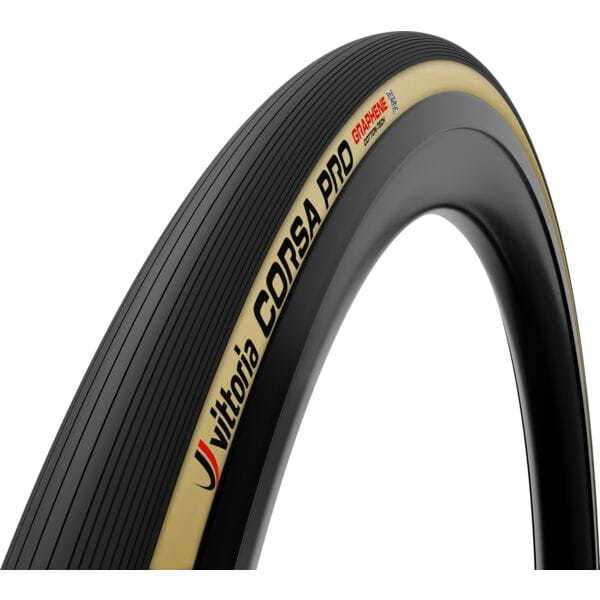Vittoria Corsa Pro 28-28" Black Tan G2.0 Tubular Tyre click to zoom image