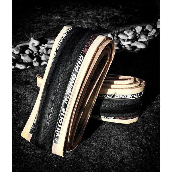 Vittoria Rubino Pro IV 700x25c Fold Black Tan G2.0 Clincher Tyre click to zoom image