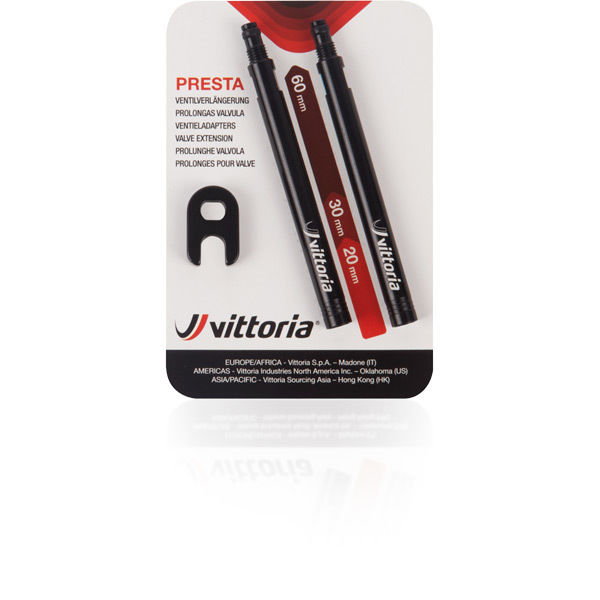 Vittoria Valve Extension 60 mm Blister 2 Pcs. In Alu + Spanner click to zoom image