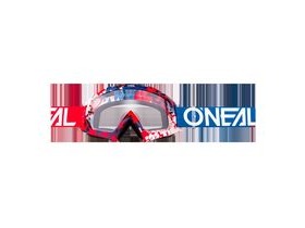 O'Neal b-10 Goggle Pixel Red/Blue-Clear