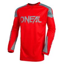 O'Neal Matrix Ridewear Long Sleeve Jersey Red/Grey