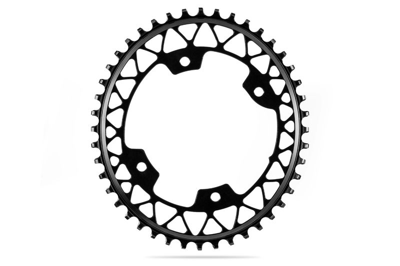 AbsoluteBLACK OVAL GRAVEL 1X 110BCD 4 holes Shimano 9100/8000/9000/6800 N/W (bolts included) 44T click to zoom image