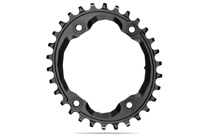 AbsoluteBLACK OVAL XTR M9000 assymetrical chainring N/W (integrated threads) BLACK click to zoom image