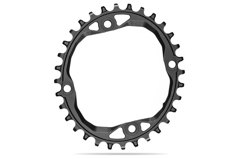 AbsoluteBLACK OVAL 104BCD narrow/wide chainrings for Shimano HG+ 12spd BLACK click to zoom image