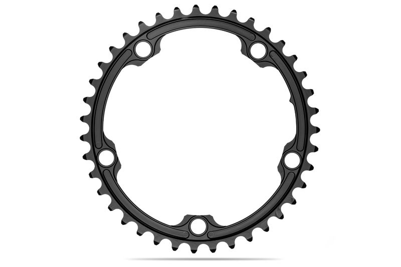 AbsoluteBLACK OVAL 130BCD 5 holes 2X chainring BLACK 39T click to zoom image