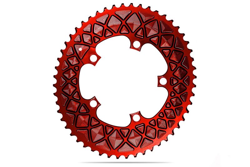AbsoluteBLACK OVAL 110BCD 5 holes 2x chainring FOR SRAM INNER click to zoom image
