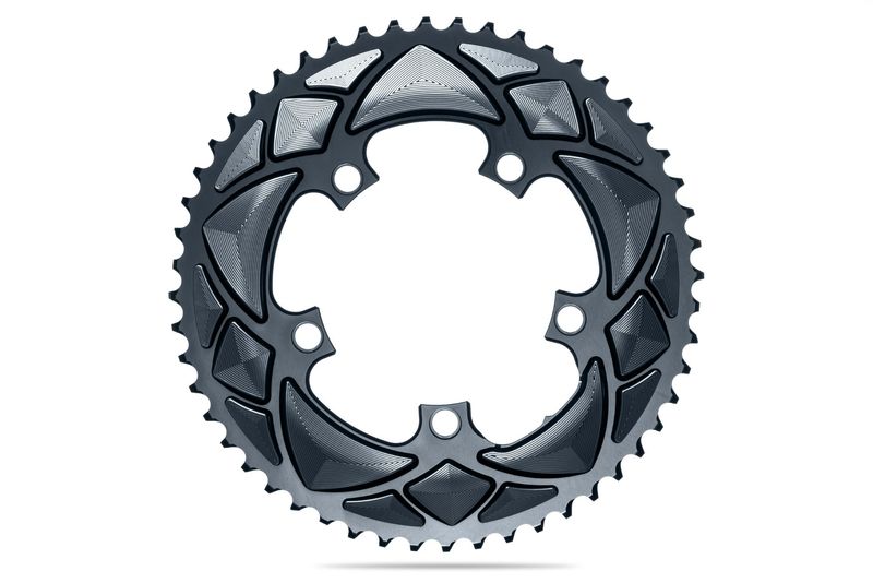 AbsoluteBLACK ROUND 110BCD 5 holes 2X chainring (Not for Sram with hidden bolt) INNER click to zoom image