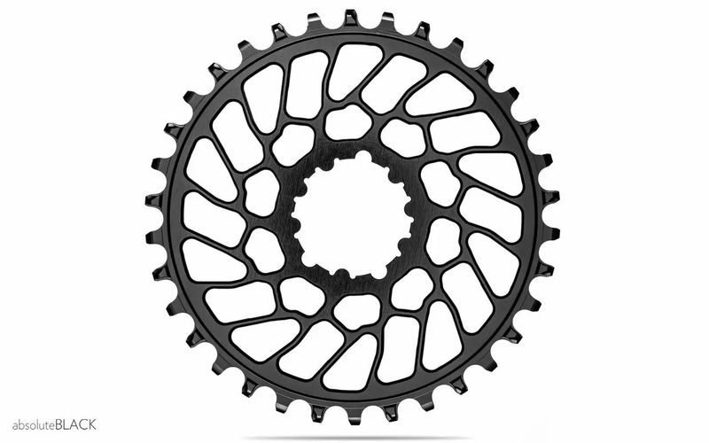 AbsoluteBLACK Round Sram Direct Mount SUPER BOOST - flat chainring (0mm offset) BLACK click to zoom image