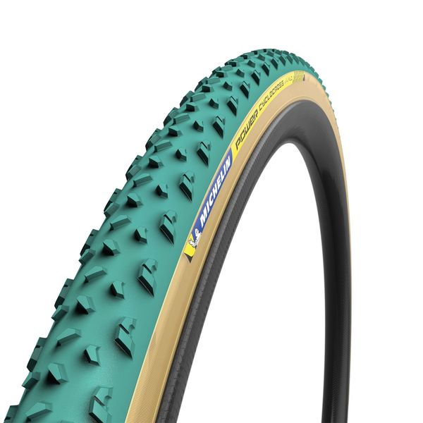 Michelin Power Cyclocross Mud Tubular Tyre Green 700 x 33c click to zoom image