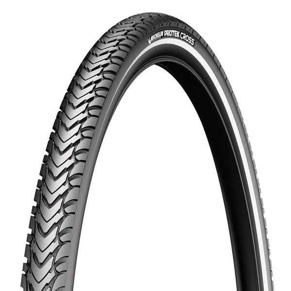 Michelin Protek Cross Tyre 700 x 47c Black / Reflective (47-622) click to zoom image