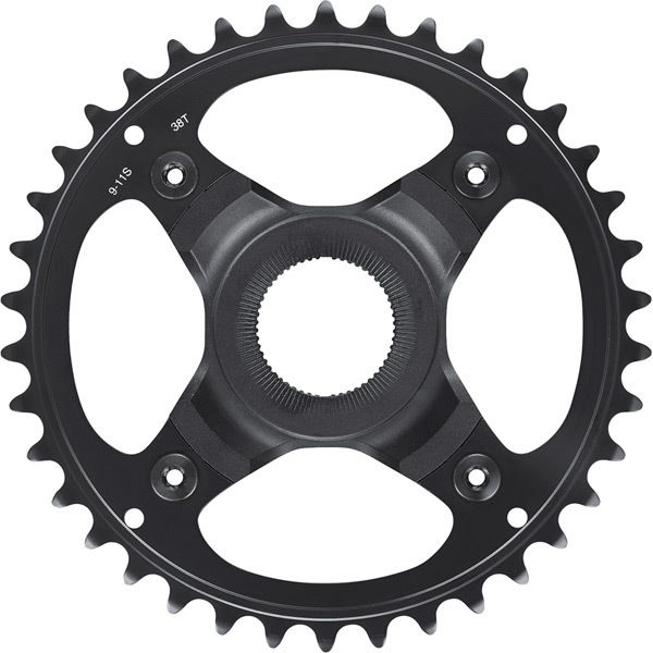 Shimano STEPS SM-CRE70 chainring, 38T for chainline 50 mm, without chainguard, black click to zoom image