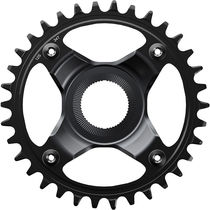 Shimano STEPS SM-CRE80-12-B chainring, 38T for chainline 53 mm, without chainguard, black