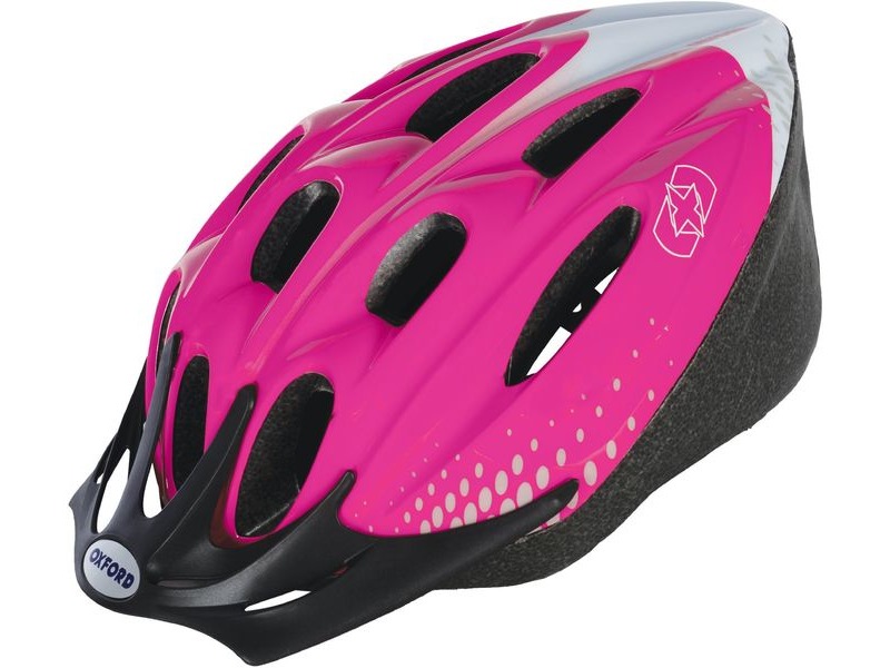 Oxford F15 Helmet Pink/White click to zoom image