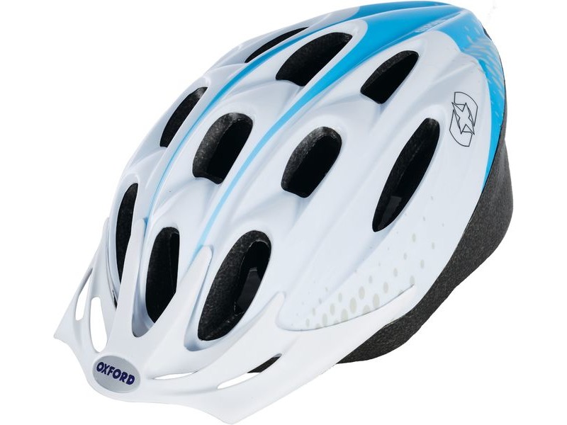 Oxford F15 Helmet White/Blue click to zoom image