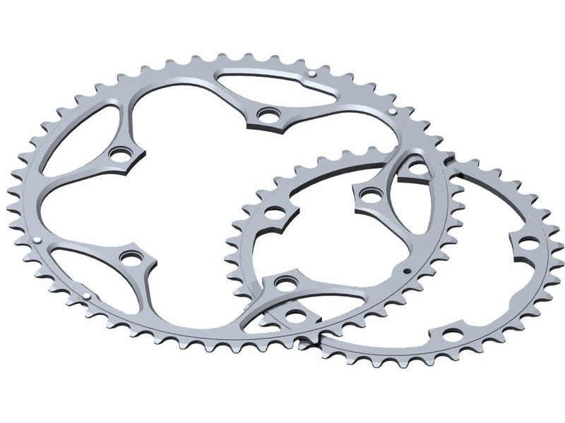 Stronglight 5-Arm/130mm Chainring Silver 46T click to zoom image