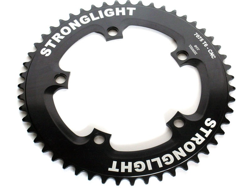 Stronglight 5-Arm/130mm Track Chainring Black click to zoom image