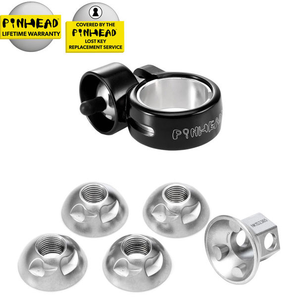 Pinhead Solid Axle Wheel/Post Lock Pack click to zoom image