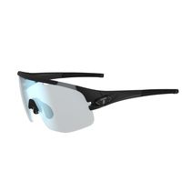 Tifosi Eyewear Sledge Lite Fototec Single Lens Sunglasses Matte Black Clarion Blue