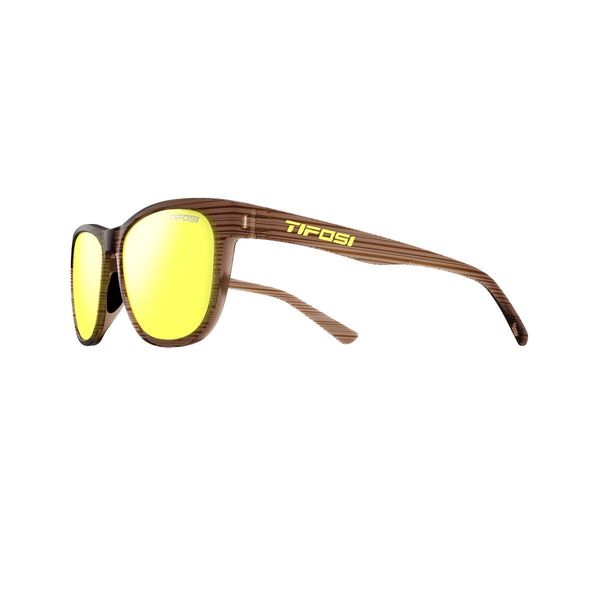 Tifosi Eyewear Swank Single Lens Eyewear Woodgrain/Smoke Yellow click to zoom image