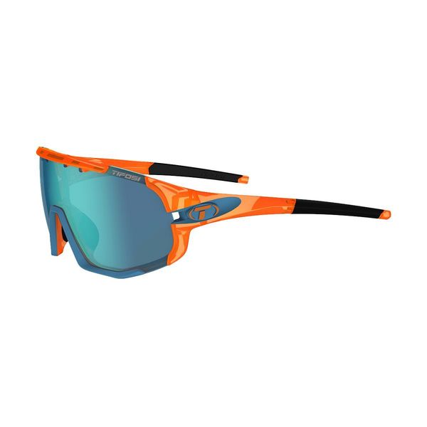 Tifosi Eyewear Sledge Interchangeable Clarion Lens Sunglasses Crystal Orange/Clarion Blue click to zoom image