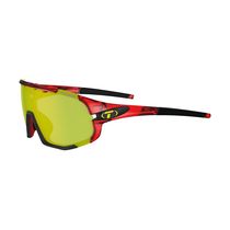 Tifosi Eyewear Sledge Interchangeable Clarion Lens Sunglasses Crystal Red/Clarion Yellow