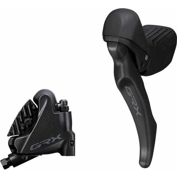 Shimano GRX BL-RX610 GRX hydraulic disc brake lever bled with BR-RX400 calliper, left rear click to zoom image