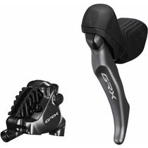 Shimano GRX BL-RX820 GRX hydraulic disc brake lever bled with BR-RX820 calliper, left rear