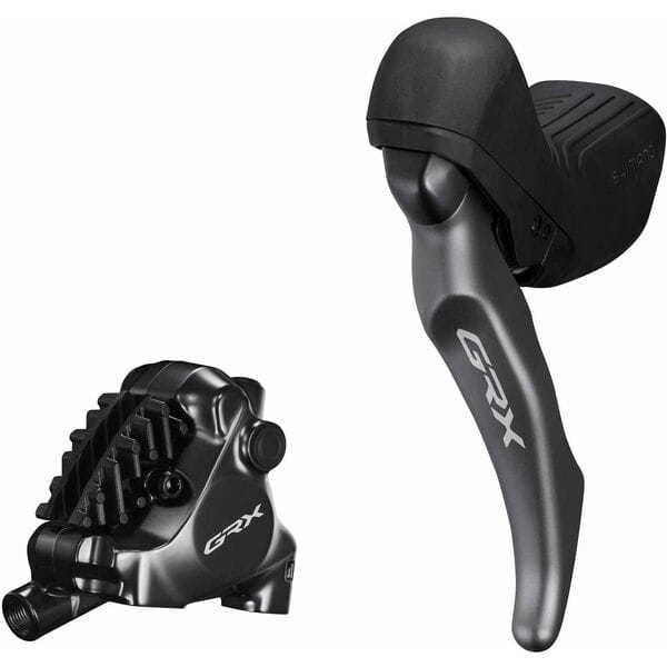 Shimano GRX BL-RX820 GRX hydraulic disc brake lever bled with BR-RX820 calliper, left rear click to zoom image