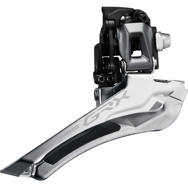 Shimano GRX FD-RX810 GRX front mech, 11-speed double, down pull, braze-on click to zoom image